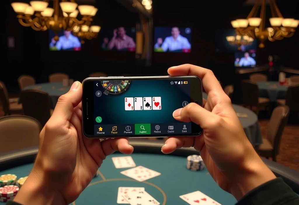 Application mobile poker