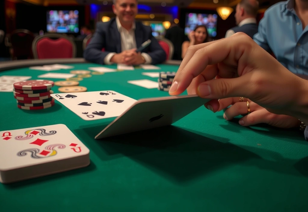 Cartes de poker sur table