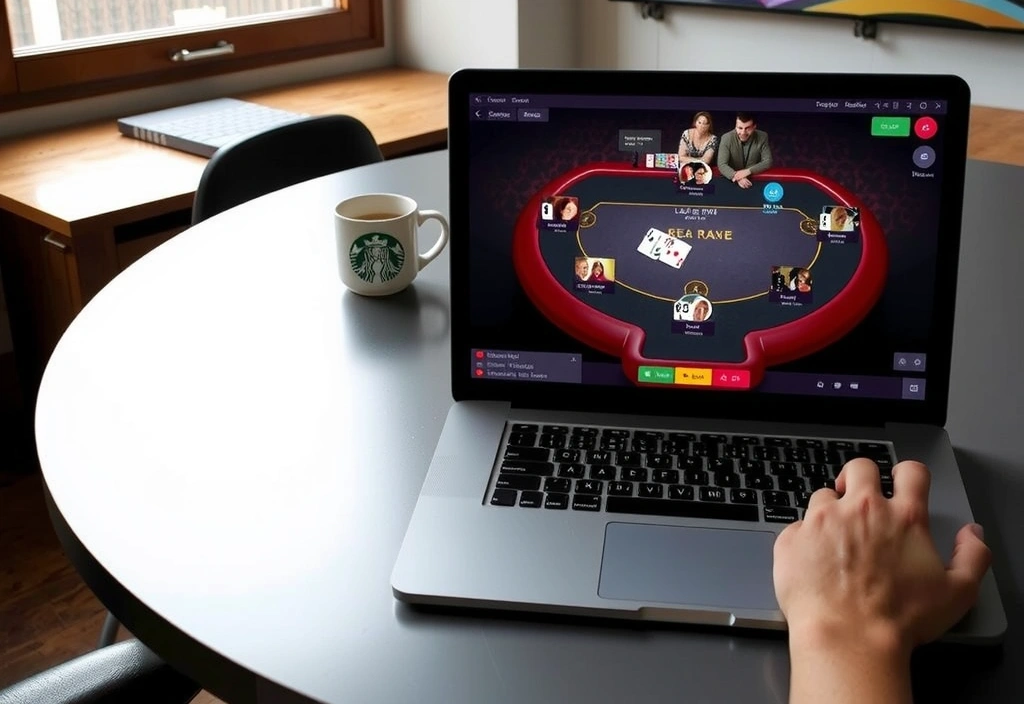 Interface de bureau poker